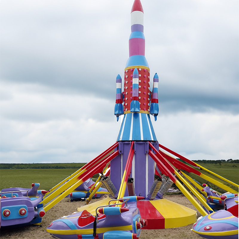 Battery Carousel Spacecraft Spinning Rides For Sale