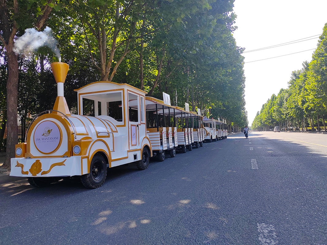 Amusement Park 12 Seats Trackless Train For Sale